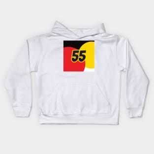 Carlos Sainz Coloured Circles - Driver Number Kids Hoodie